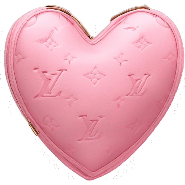 Crea un cuore rosa con all’interno il simbolo di louis vuitton  emoji