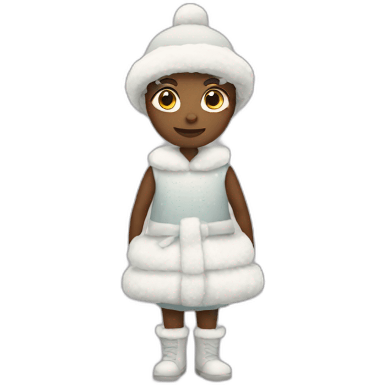 snow-dress emoji