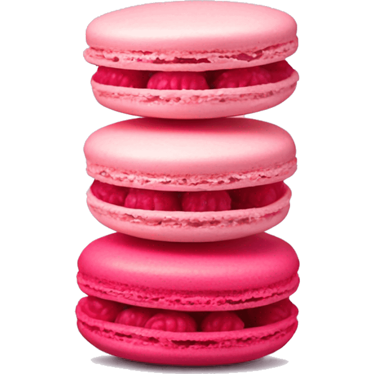 raspberry macaron emoji