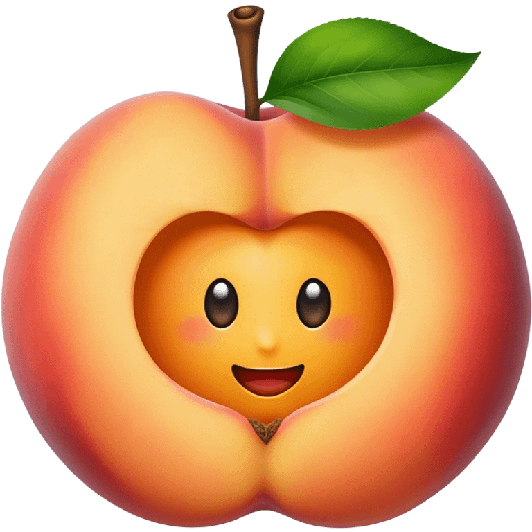 Peach with hole emoji