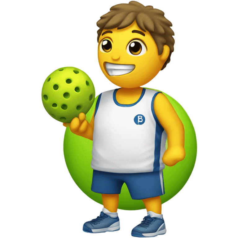 Pickeball playing pickleball emoji