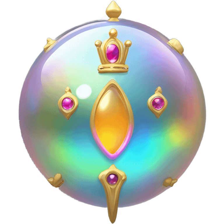 A bubble with a crown emoji