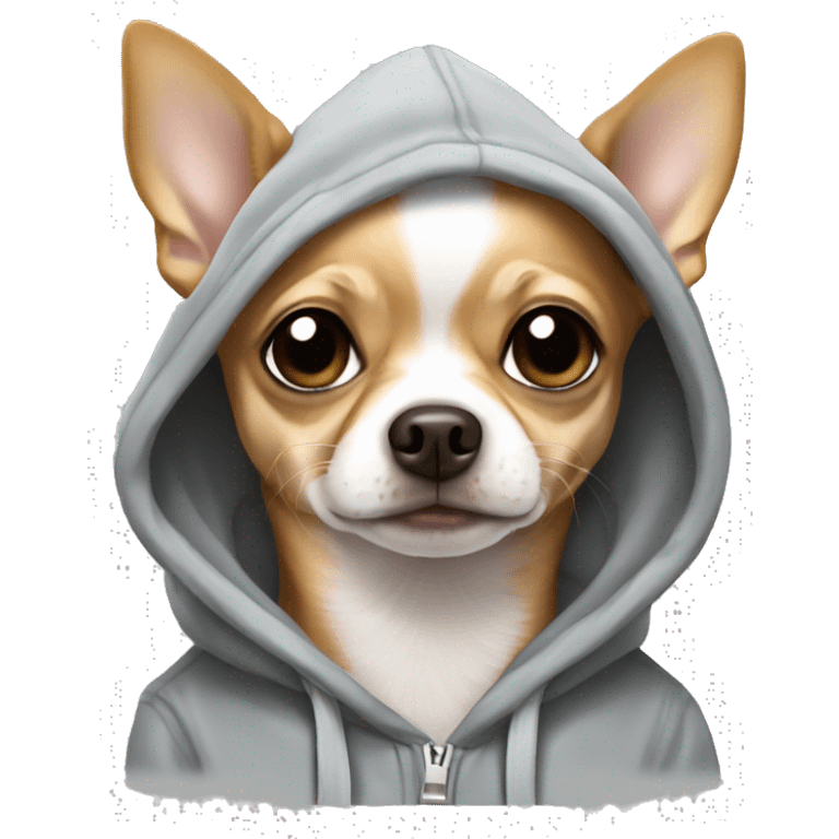 Dog Chihuahua in Hoodie emoji