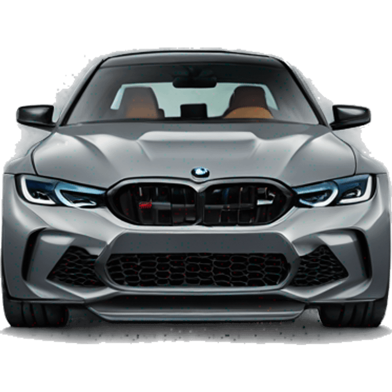 An BMW M3 G80 Competition in gray emoji