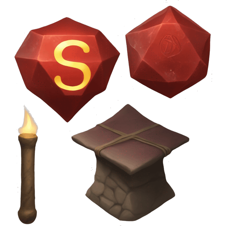 philosopher's stone red emoji