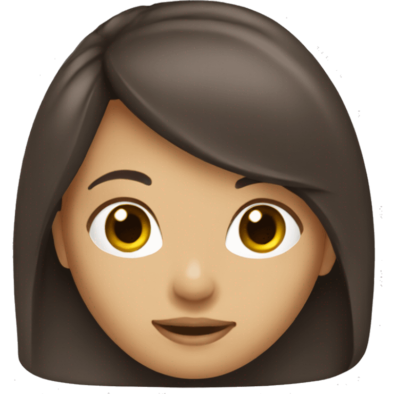 brunette girl coloring  emoji