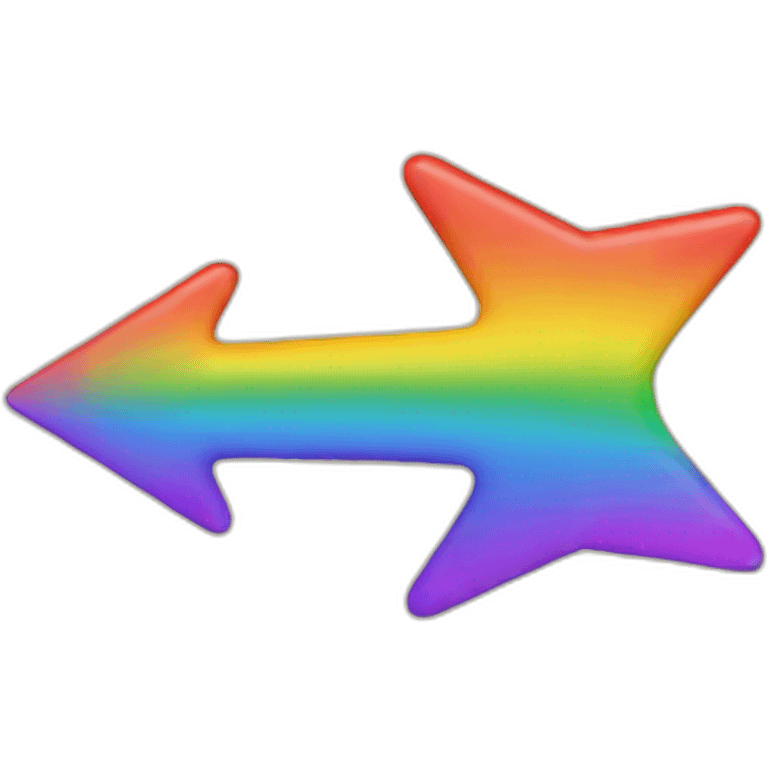 Rainbow arrow emoji