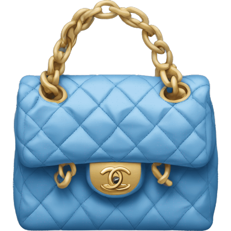 Blue Chanel bag emoji