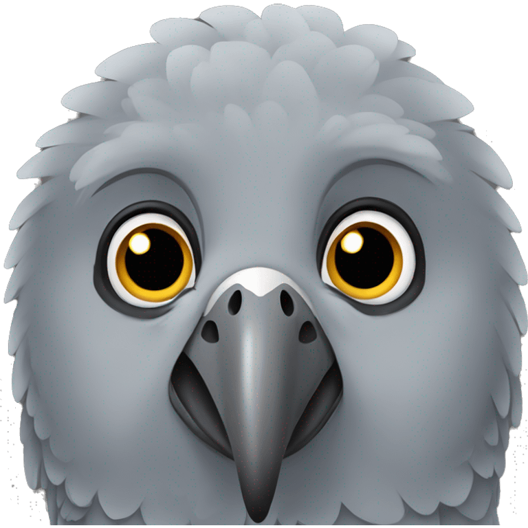 African grey parrot emoji