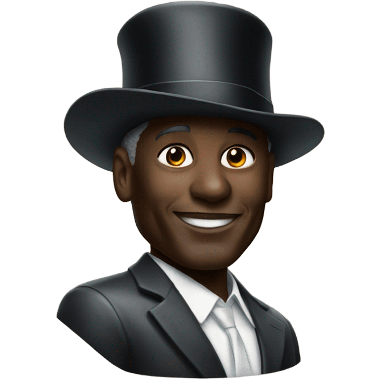 Michael Jordan with a top hat emoji