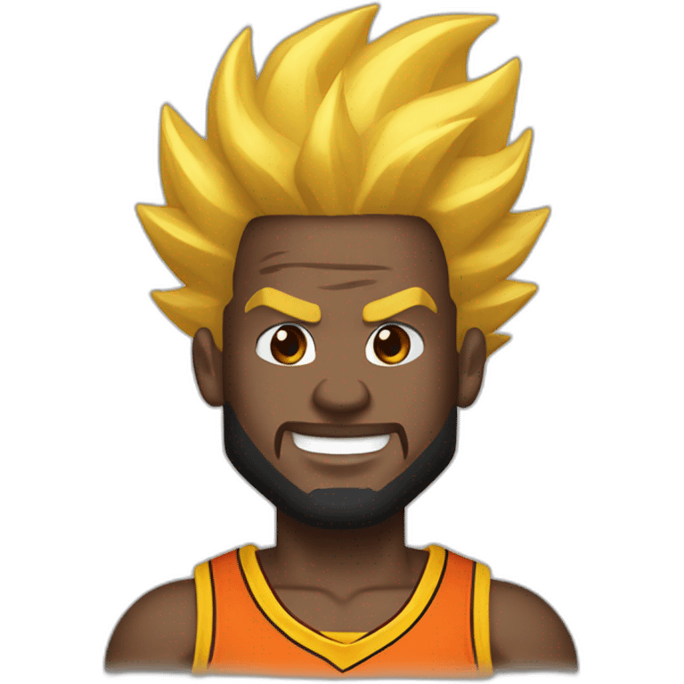 super saiyan lebron james emoji