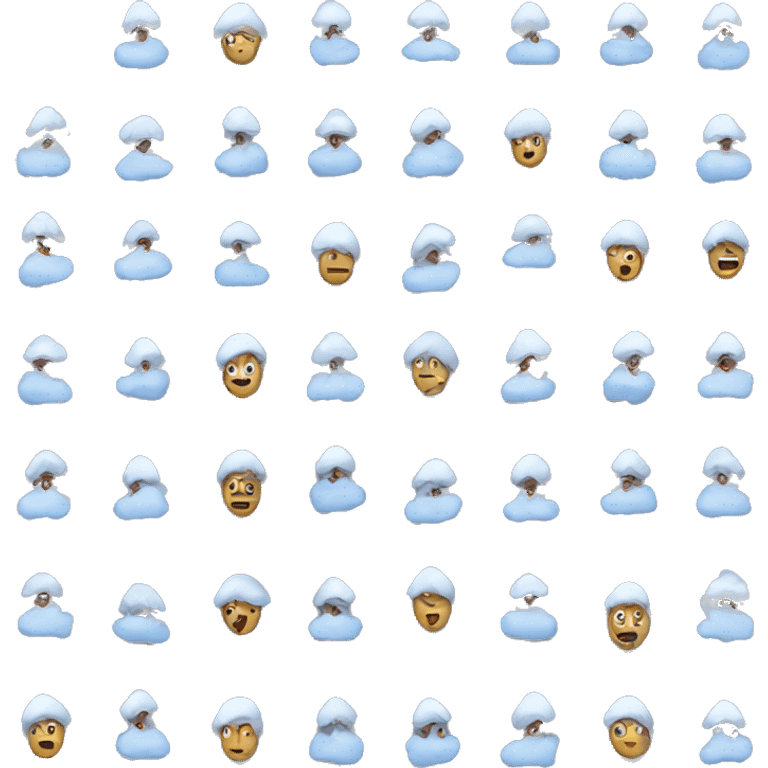 Another snowstorm emoji