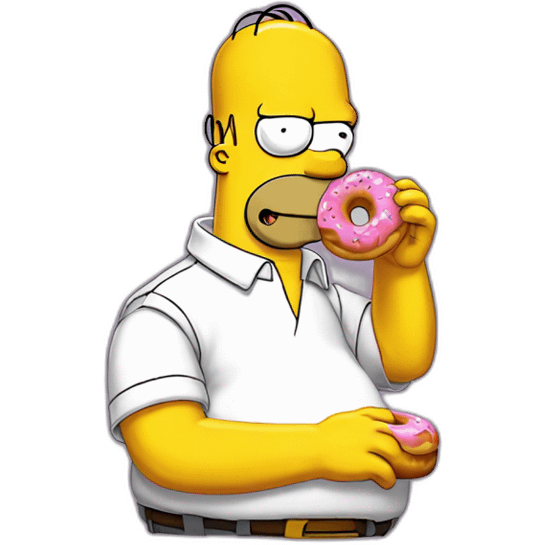 homer simpson qui mange un donut emoji