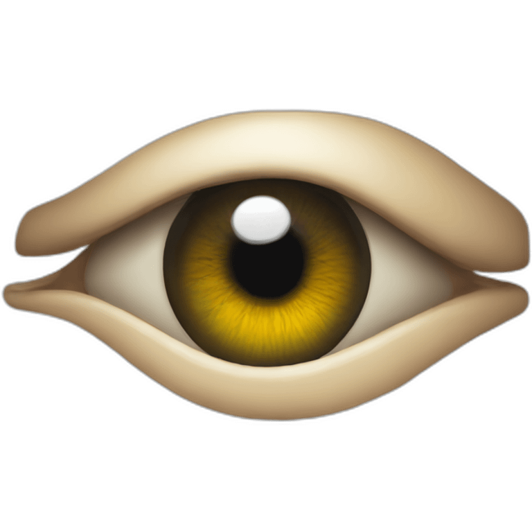 the eye in which the picture is reflected emoji