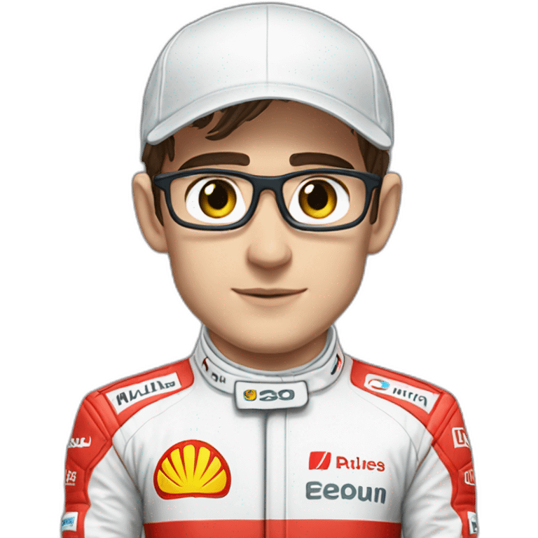 charles Leclerc wearing WORN RACE SUIT emoji