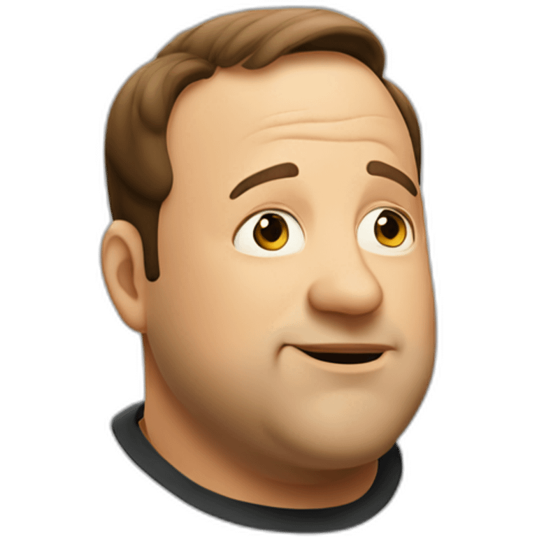 Kevin James looking shy emoji