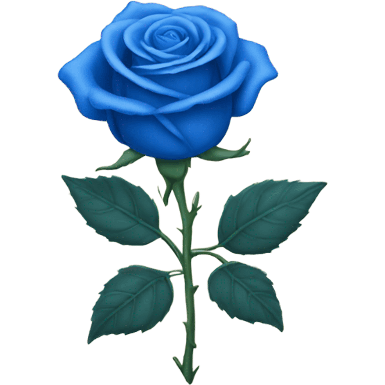 blue rose emoji