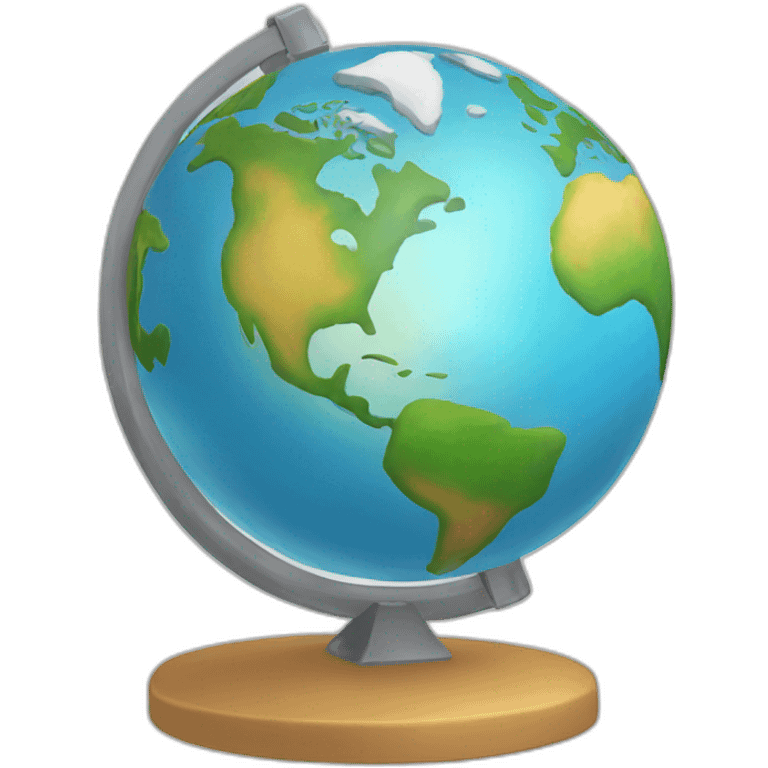 Globe with kidz world written in it emoji