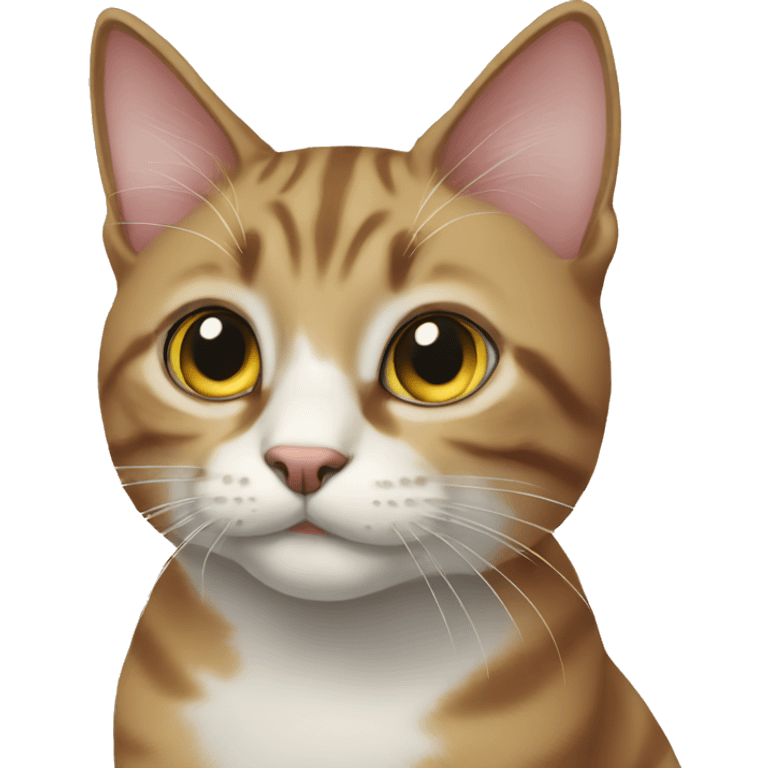 a cat looking up emoji