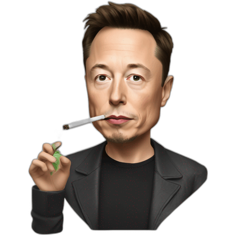 elon musk smoking weed emoji