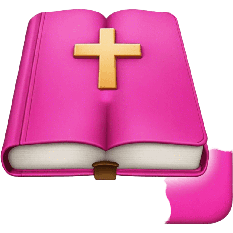 Bible hot pink emoji