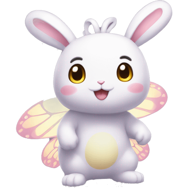 Kawaii Bunny-Butterfly-Pokémon-Fakémon Full Body emoji