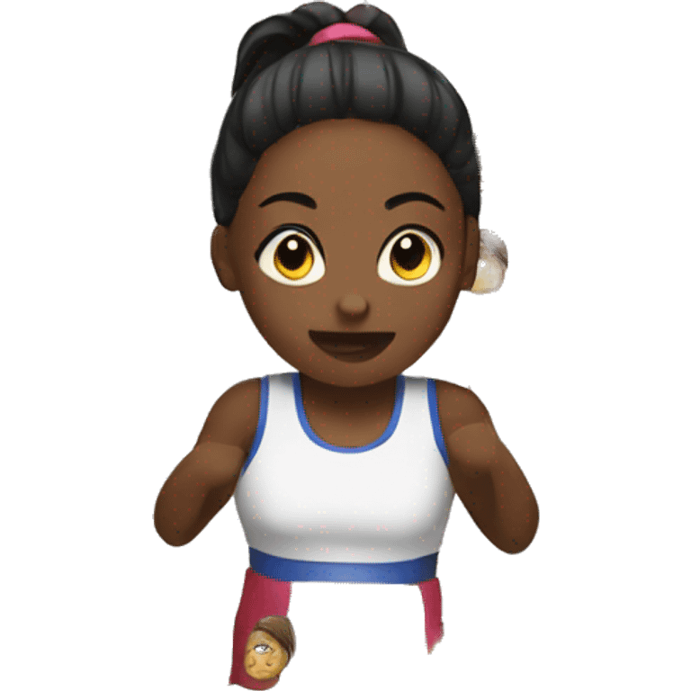 Girl boxing emoji