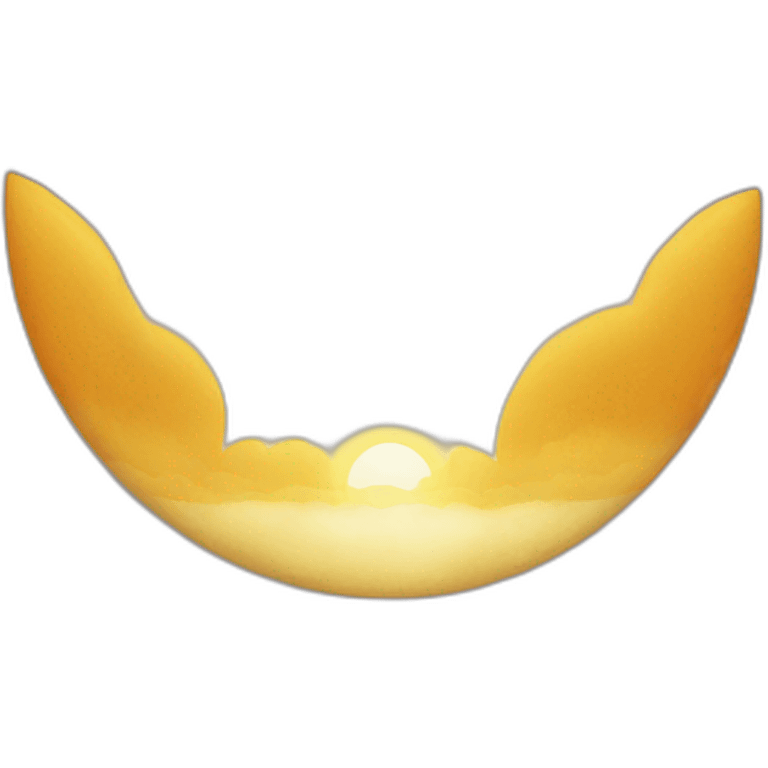 Raising sun emoji