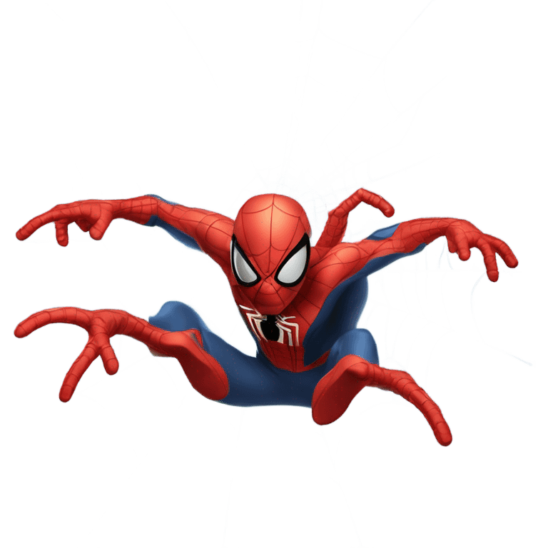 Spider-Man's hand shooting a web emoji