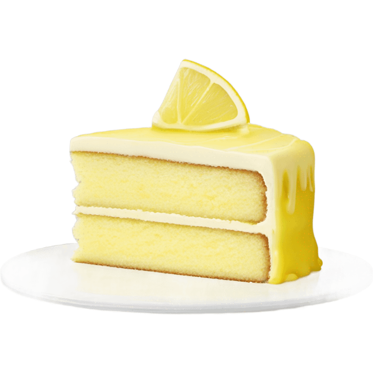 Lemon cake slice emoji