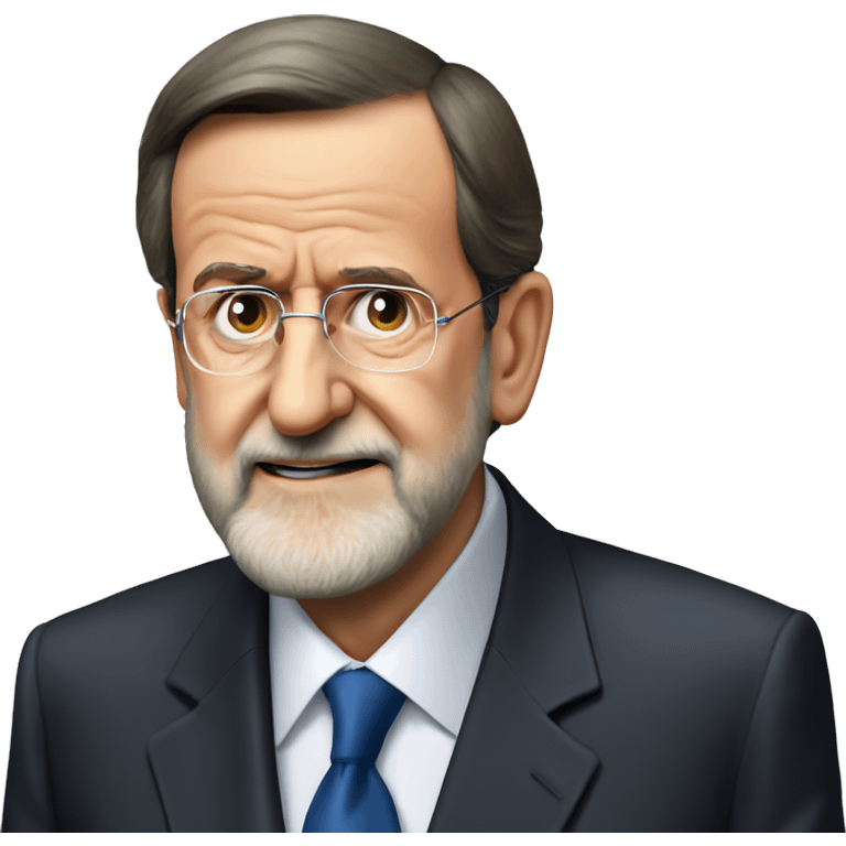 president Rajoy with a monocl emoji