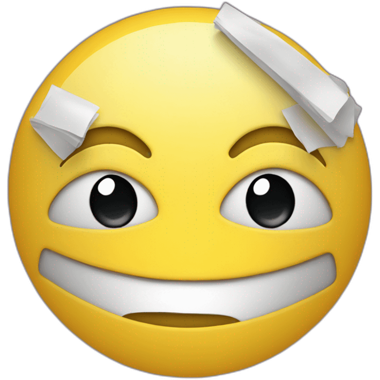 Smiley triste enleve un masque de théâtre emoji