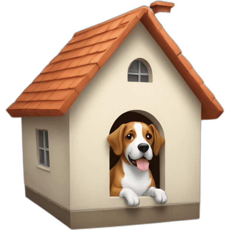 A house with a dog emoji