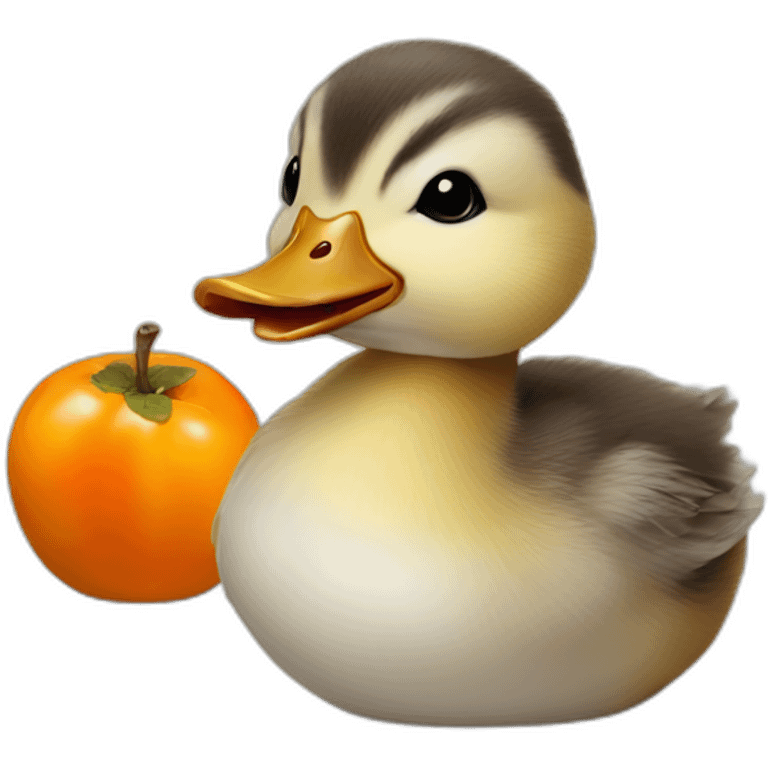 duckling that hates persimmons emoji