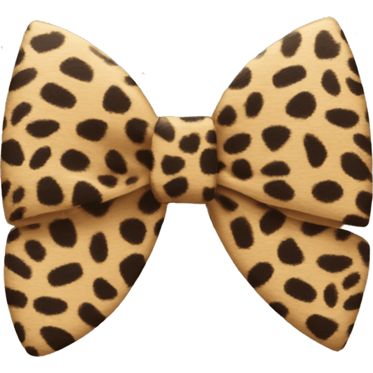 leopard print bow emoji