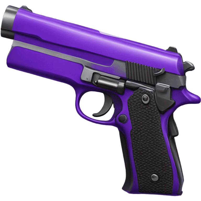 purple and black gun emoji