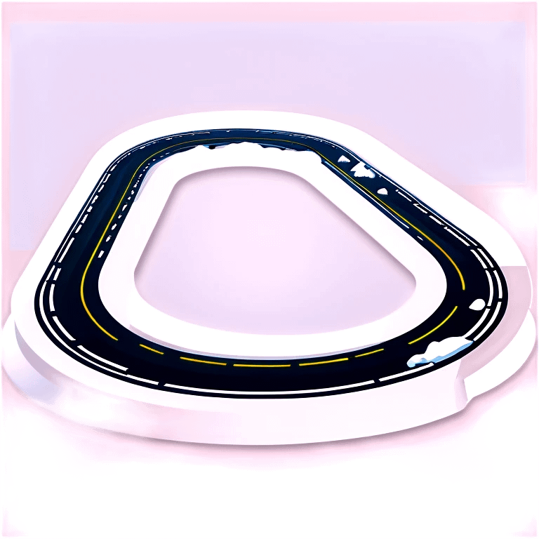 Kreis Racetrack with snow in winter emoji