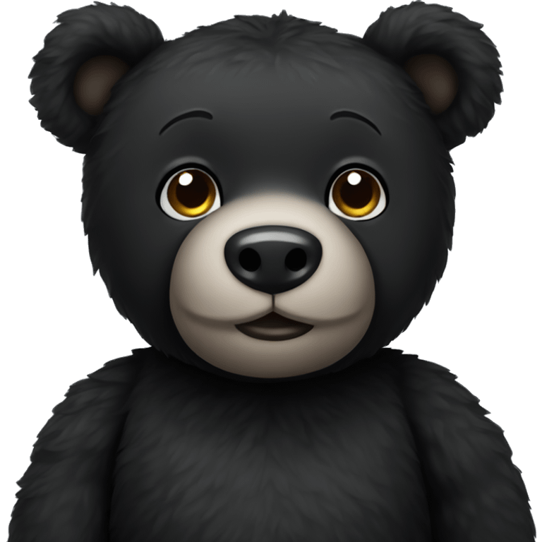 Black teddy bear  emoji