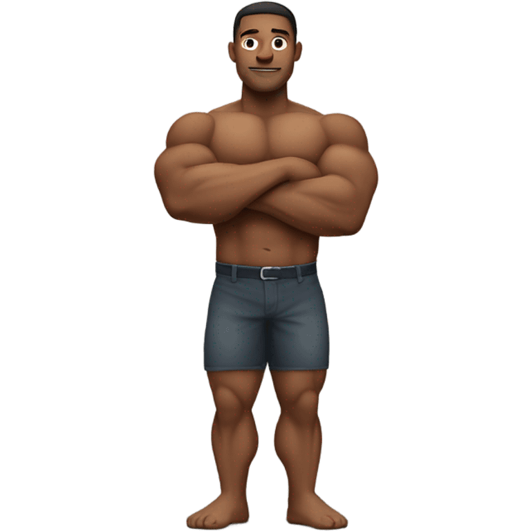 A muscular man emoji. emoji