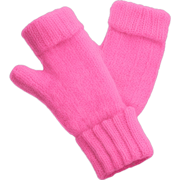 Pink fingerless gloves not made of cotton emoji