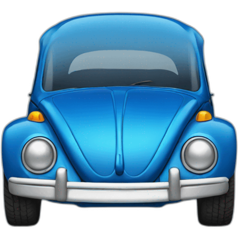 blue vw beetle emoji