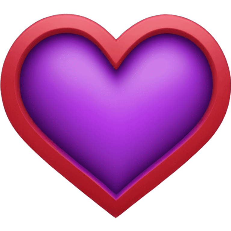 a purple and red heart using hex code #d01f27 and #782d75 emoji