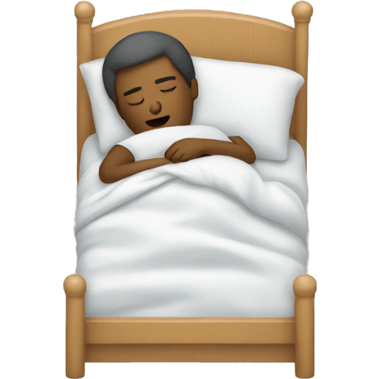 Sleeping in a bed emoji