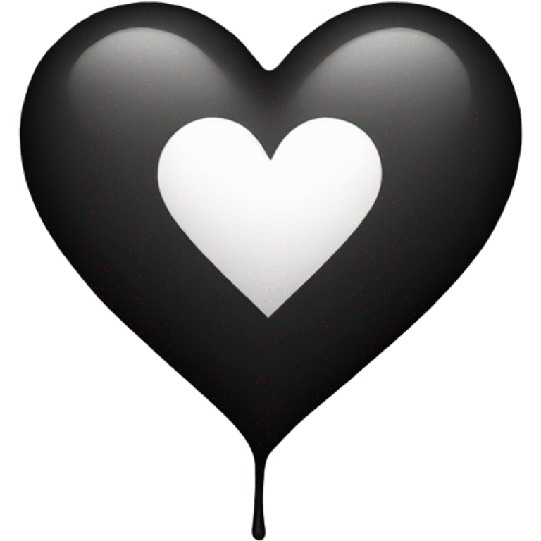 Black heart with dots  emoji