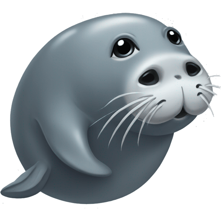 Seal with elephant trunk emoji