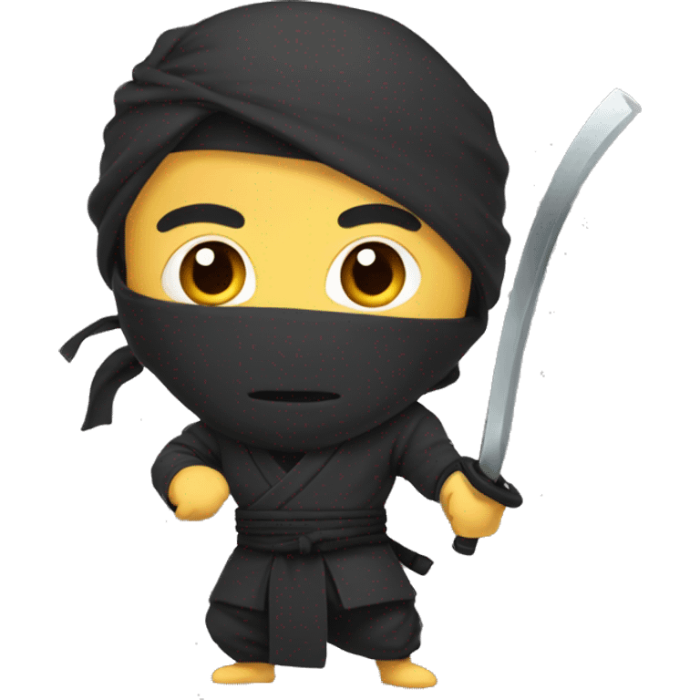 un ninja en version cartoon  emoji