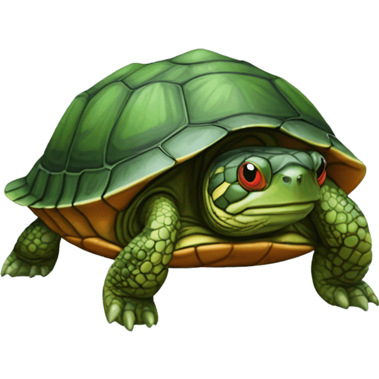 Red-eared slider turtle emoji