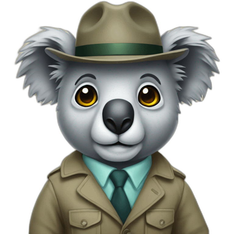 detective koala emoji