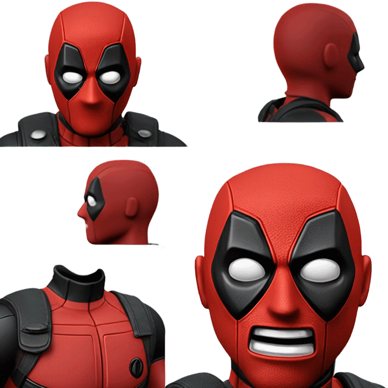 3D deadpool head emoji