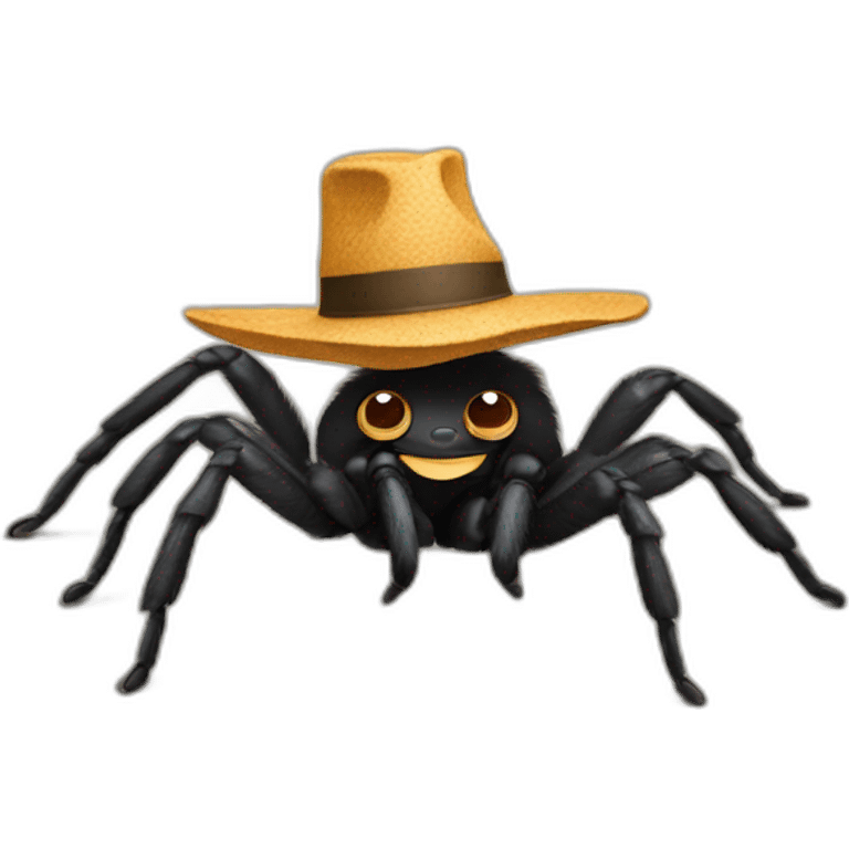 tarantula with hat emoji